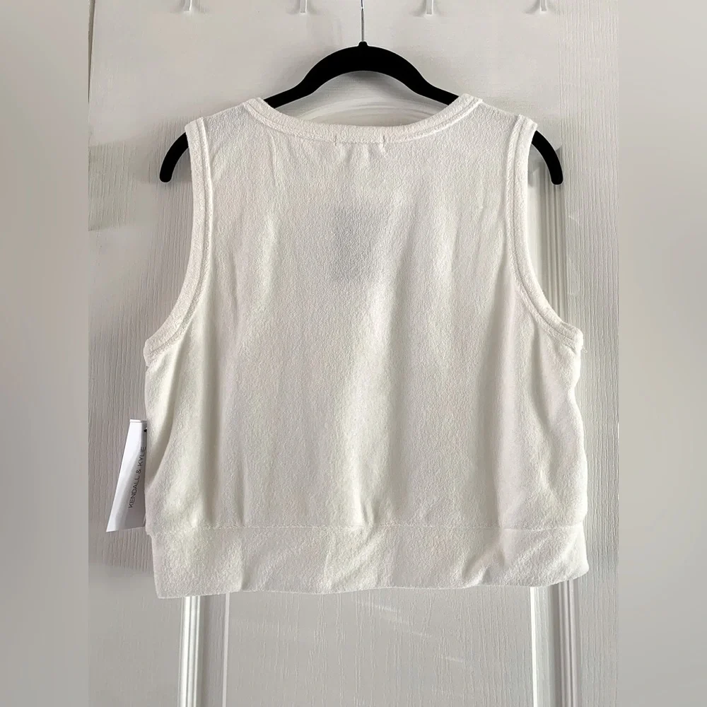 kendall + kylie white terrycloth 3-piece set ♡ nwt - Picture 5 of 9